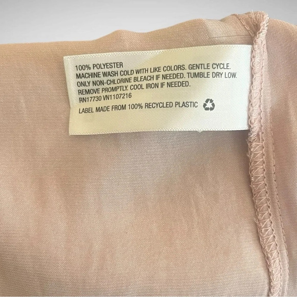 A NEW DAY Women's Light Pink Sleeveless Mock Neck Blouse Size Small |‎ EUC - Picture 6 of 8